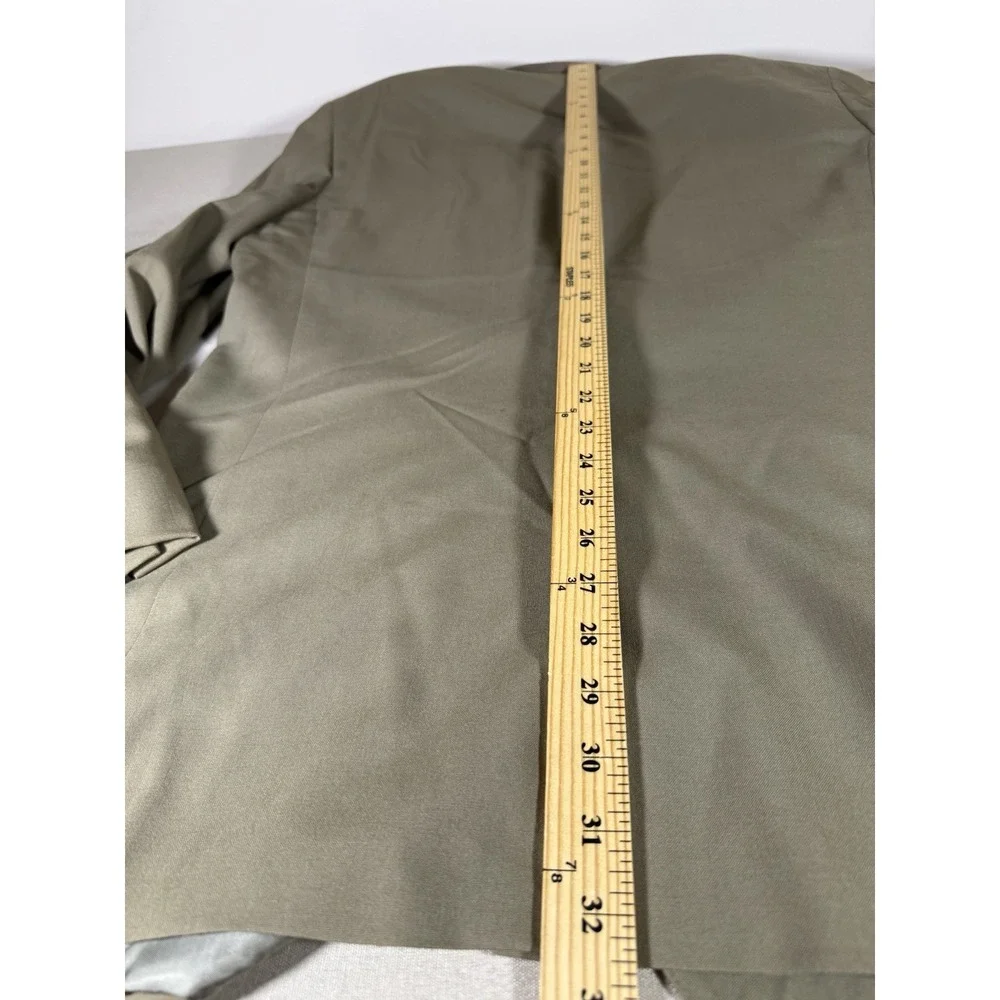 Brooks Brothers Blazer Adult Size 41L Tan 100 Wool 2 Button Made In USA Mens